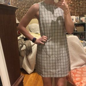 Plaid High Neck dress